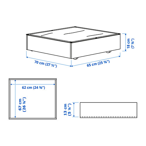 VARDÖ rúmfatahirsla