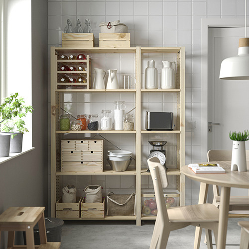 IVAR, 2 sections/shelves