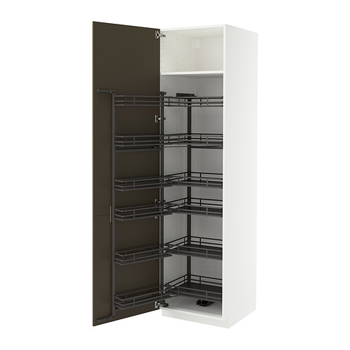 METOD high cabinet with pull-out larder