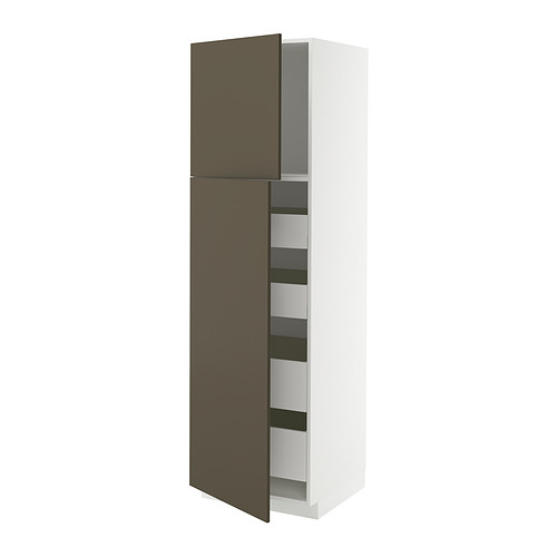 METOD/MAXIMERA hi cab w 2 doors/4 drawers