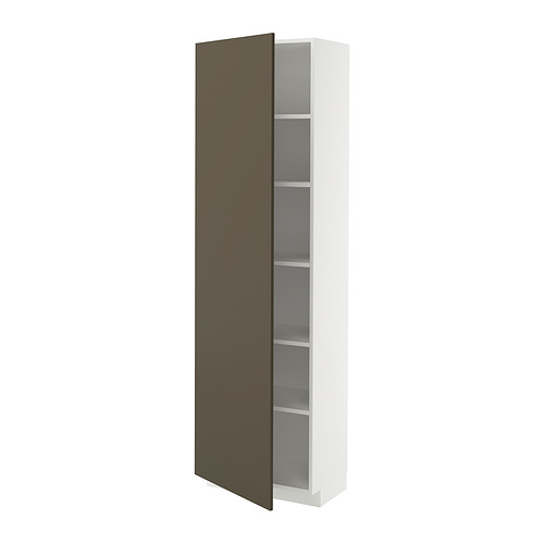 METOD high cabinet with shelves