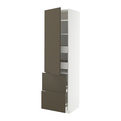 METOD/MAXIMERA hi cab w shlvs/4 drawers/dr/2 frnts