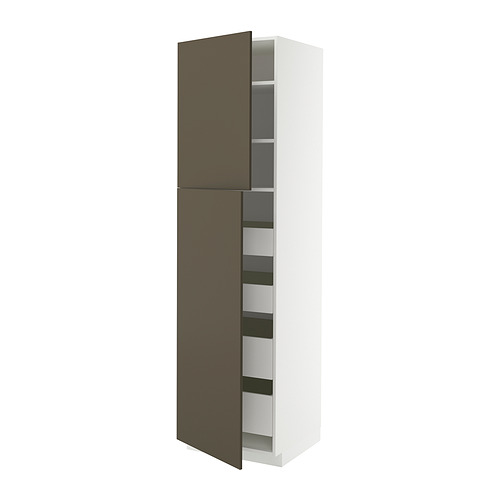 METOD/MAXIMERA hi cab w 2 doors/4 drawers