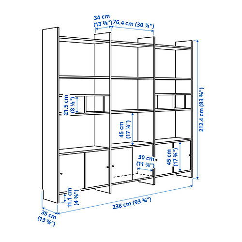 LÅDMAKARE storage combination w sliding doors