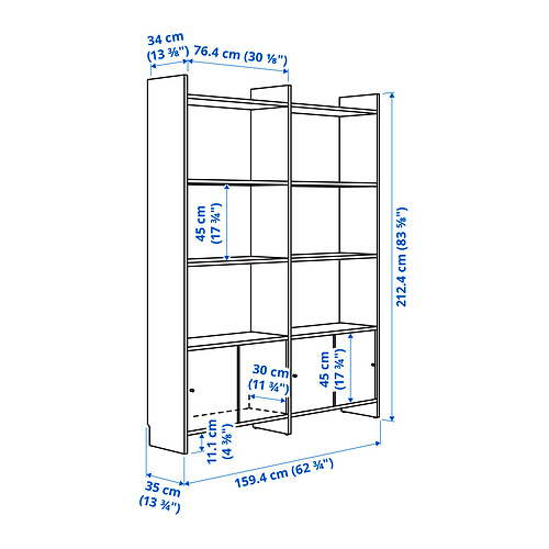 LÅDMAKARE storage combination w sliding doors