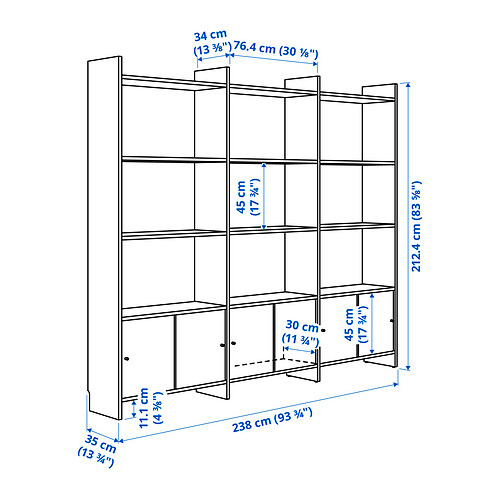 LÅDMAKARE storage combination w sliding doors