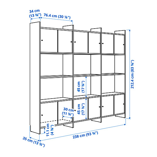 LÅDMAKARE storage combination w sliding doors