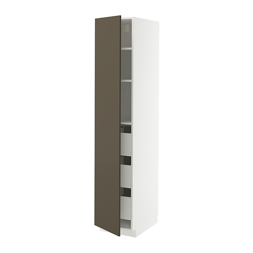 METOD/MAXIMERA high cabinet with drawers