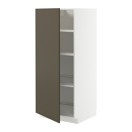 METOD high cabinet with shelves
