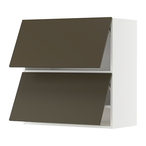 METOD wall cab horizo 2 doors w push-open