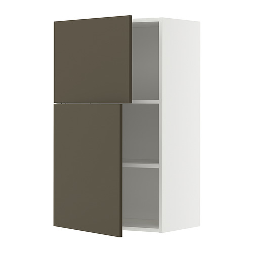 METOD wall cabinet with shelves/2 doors
