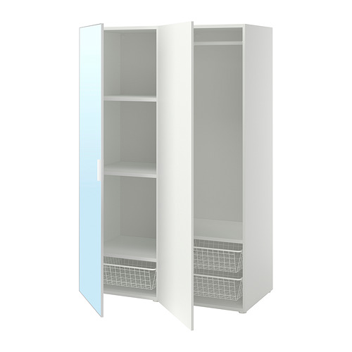 PLATSA, fataskápur með tveimur hurðum