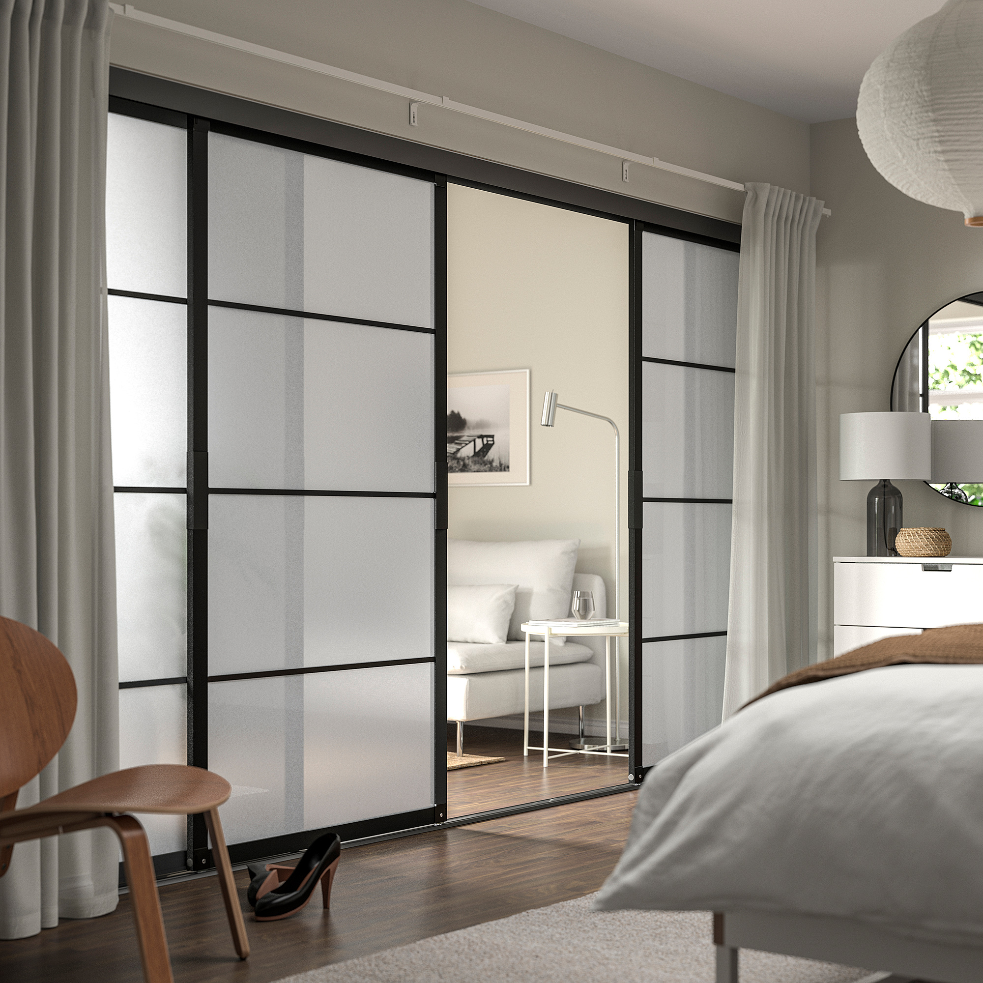 SKYTTA/SVARTISDAL sliding door combination