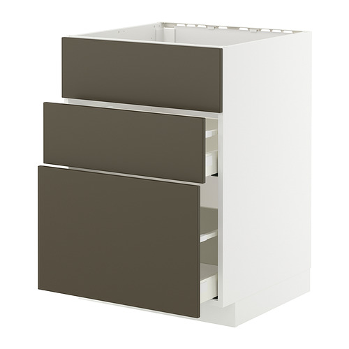 METOD/MAXIMERA base cab f sink+3 fronts/2 drawers