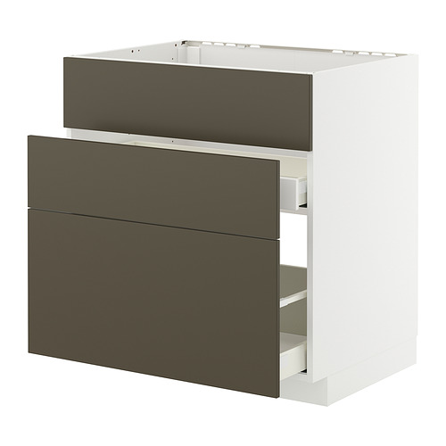 METOD/MAXIMERA base cab f sink+3 fronts/2 drawers
