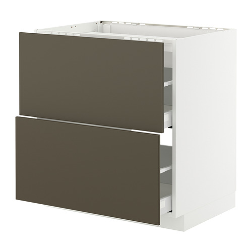 METOD/MAXIMERA base cab f hob/2 fronts/2 drawers
