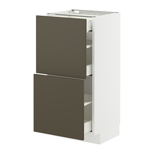 METOD/MAXIMERA base cab with 2 fronts/3 drawers