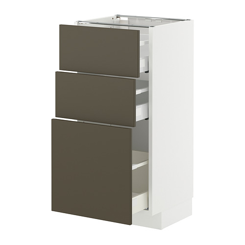 METOD/MAXIMERA base cabinet with 3 drawers