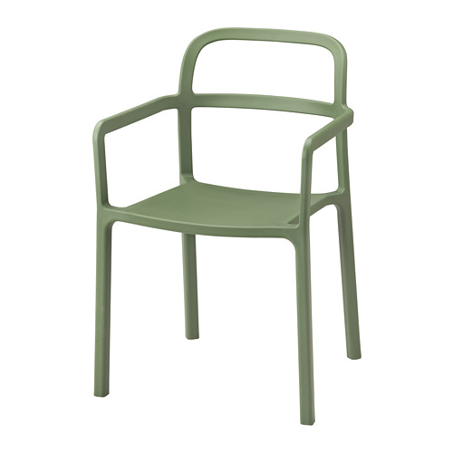 YPPERLIG, chair with armrests, in/outdoor