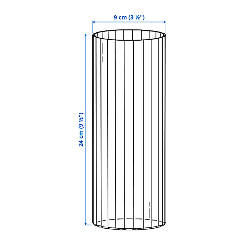 PÄRLGLADA vase