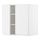 METOD, wall cabinet with shelves/2 doors