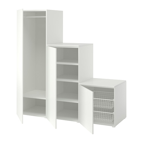 PLATSA, wardrobe with 3 doors