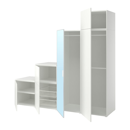 PLATSA, wardrobe w 6 doors