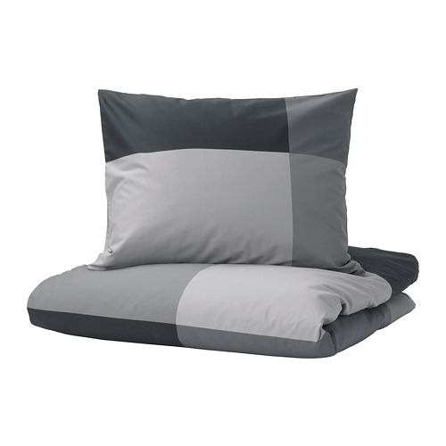 BRUNKRISSLA duvet cover and pillowcase