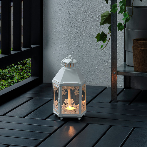 KRINGSYNT, lantern for tealight, in/outdoor