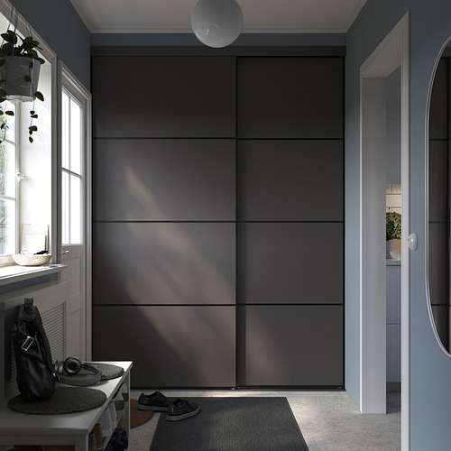 SKYTTA/BOAXEL, reach-in wardrobe with sliding door