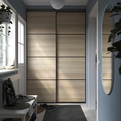 SKYTTA/BOAXEL, reach-in wardrobe with sliding door