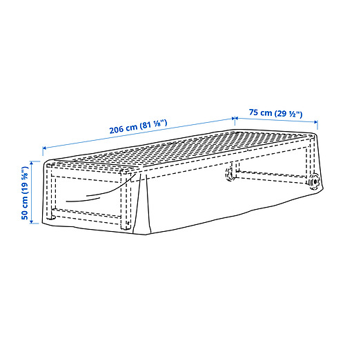 TOSTERÖ yfirbreiðsla fyrir útihúsgögn