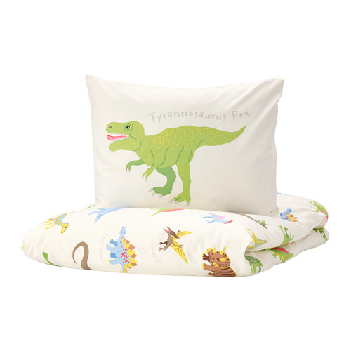 JÄTTELIK, duvet cover and pillowcase