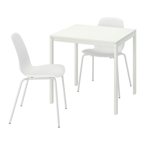 MELLTORP/LIDÅS, table and 2 chairs