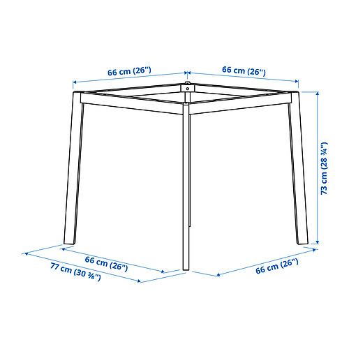 MITTZON underframe f round conference table