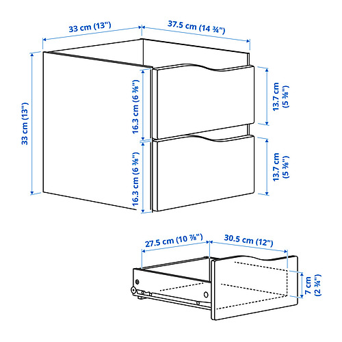 KALLAX insert with 2 drawers