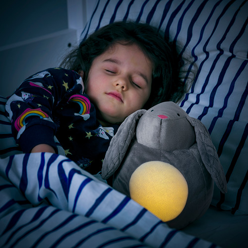 PEKHULT, soft toy with LED night light