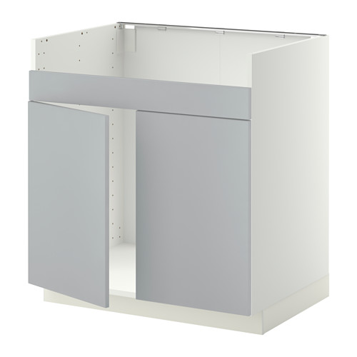 METOD, base cab f HAVSEN double bowl sink