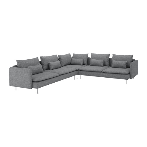 SÖDERHAMN, corner sofa, 6-seat