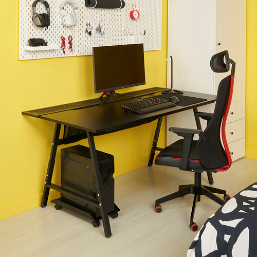 UTESPELARE/MATCHSPEL, gaming desk and chair