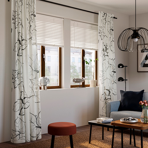 PELARKÖRSBÄR, curtains, 1 pair