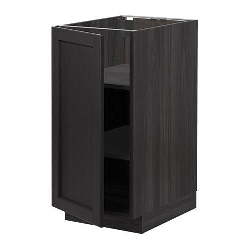 METOD base cabinet with shelves