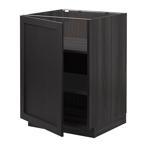 METOD base cabinet with shelves