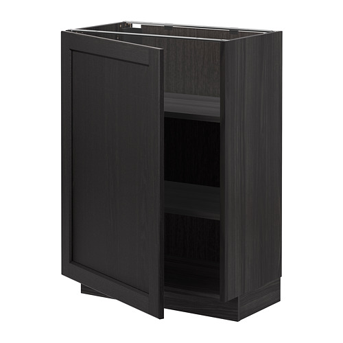 METOD base cabinet with shelves