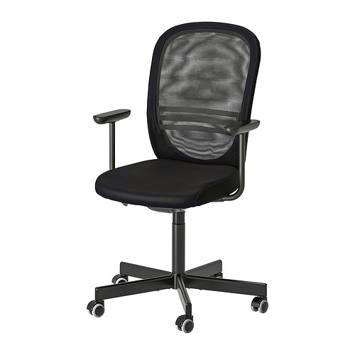 FLINTAN, office chair with armrests