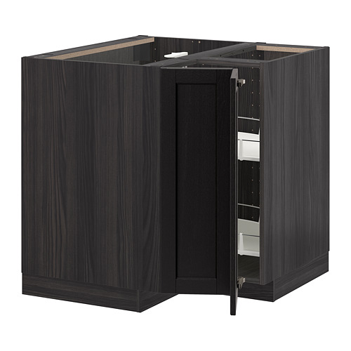 METOD, corner base cabinet with carousel