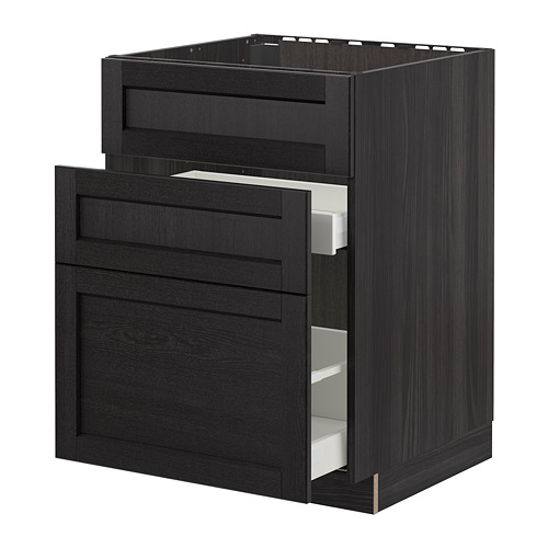 METOD/MAXIMERA base cab f sink+3 fronts/2 drawers
