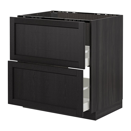 METOD/MAXIMERA base cab f sink+2 fronts/2 drawers