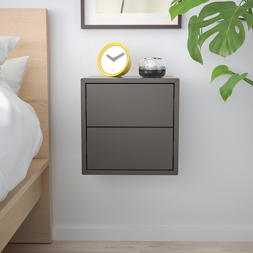 EKET, wall cabinet with 2 drawers