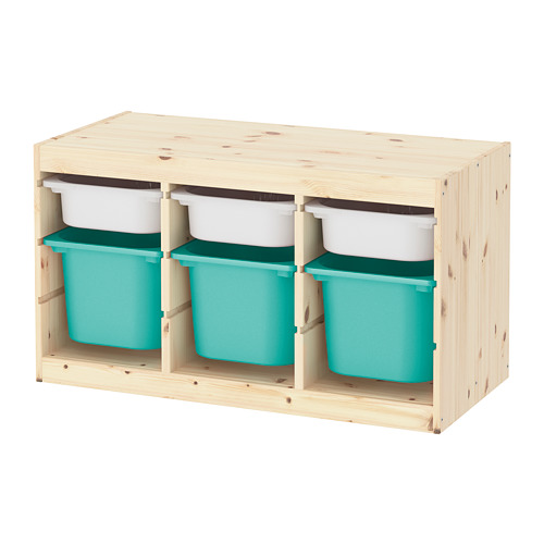 TROFAST, storage combination with boxes